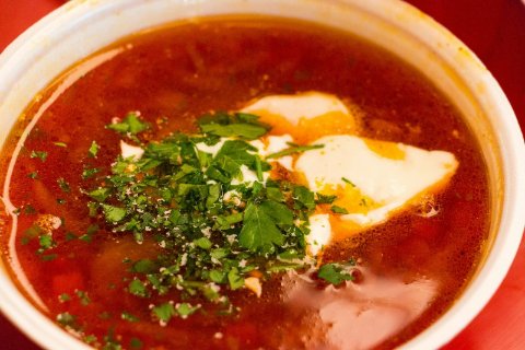 Борщ диетический с курицей